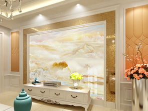 旭日東升大理石背景墻水墨大理石圖片素材 效果圖下載 大理石背景墻圖大全 電視背景墻編號 18918545